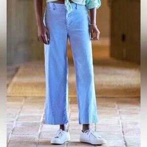 Frank & Eileen WEXFORD Linen/Cotton Wide Leg Pants
Ankle crop